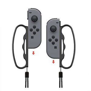 Fit Boxing(tBbg{NVO)/Fit Boxing 2 Ή Rg[[ Obv nh For Nintendo Switch Joy-Con lƎq  ȒP lԍHw݌v 2 Zbg(ubN) (Black)