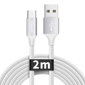 USB Type C P[u  USB C P[u ^Cvc P[u 2m }[d f[^] c^Cv [Ԃ ϋv fh~ iPhone15V[YAFireHD 10 8 ^ubgAGalaxyAXperiaAXiaomiȂUSB-C@Ή