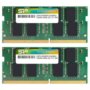 VRp[ m[gPCpDDR4-2400(PC4-19200) 16GB×2 260Pin 1.2V CL17 SP032GBSFU240B22