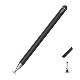 タッチペン 極細、高感度静電式ペン、磁気キャップ スタイラスペン Pencil Apple/iPhone/ipad pro/Mini/Air/Android/Microsoft/Surfaceとその他タッチパネル携帯対応 (黒)