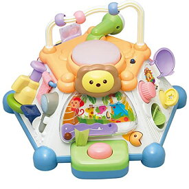 トイローヤル たのしく知育! やみつきボックス+ ( 知育玩具 / 指先遊び / 発育 ) パステルカラーが可愛い ( 音が鳴る / ぴかぴか 光る ) 0歳 1歳 2歳 赤ちゃん向けおもちゃ