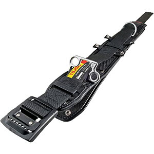 タジマ 新規格安全帯 ワークポジショニング用(柱上用)胴当てベルトフラットD1 胴ベルトSサイズセット 伸縮調節器・ロープのフック・安全ブロック小フック掛けを省スペース化した3way環 ソ