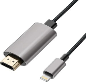 y2025NVfzHDMIP[u iPhone HDMIϊP[u  2m Digital AVϊA_v^Lightning CgjO ϊA_v^[ ~[O dsv ݒsv gт̉ʂe rɉf ʃer