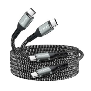 aceyoon USB C P[u 2M 2{ Type C Xg[g  [dR[h PD ő 240W }[d ^CvC 2[g 480Mbps f[^ CtoC IX-IX for iPhone16 V[Y for Galaxy ȂǂUSB-C X}z/^ubg/