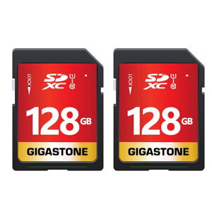 GIGASTONE 128GB SDJ[h 2Zbg UHS-I U1 Class 10 SDXC [J[h  tHD rfI fW^J SD card Full HD ~jP[X2t