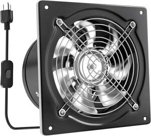 Okryain ���C�� 250mm ���������C�� ���Ԏ�t�`�_�N�g�t�@�� �Ɩ��p���C�� �啗�� ���� ON/OFF�X�C�b�`�t�� �_�N�g�p���C�� �r�C��p �H��E��Ə��E���C�p (250mm-��)