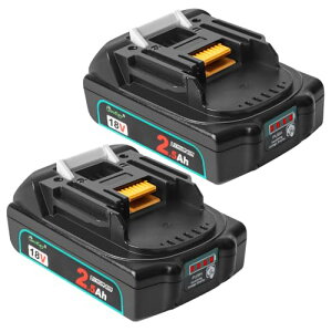 Waitley 2�Z�b�g�}�L�^18v �o�b�e���[�݊� 2.5Ah 2500mAh WTL1830B �y�� ���^ BL1825b WTL1830 �d���H��p�d�r �}�L�^�|���@�o�b�e���[ BL1815 BL1820 BL1860b LED�c�e�ʕ\���t�� �ᑬ�[�d��� CE,PSE�F�؍ς�