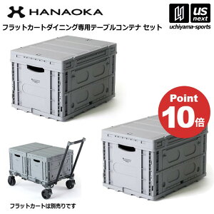 �ԉ����q �y HANAOKA �z�e�[�u���R���e�i 2�Z�b�g �t���b�g�J�[�g��p�R���e�i �R���e�i�{�b�N�X �܂肽���݃R���e�i�y 56.9×41×34.8cm �܂��� ���[ ��Ƒ� �R���p�N�g �A�E�g�h�A �z�y����