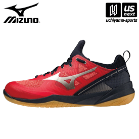 ミズノ 【 MIZUNO 】バドミントンシューズ ウエーブファング ZERO 2 2023年継続モデル 【 71GA2190 WAVE FANG ZERO 靴 バトミントン 幅広 3E ワイド 部活 男女兼用 レッド 赤 】【あす楽対応 365日出荷】【メール便不可】[物流]