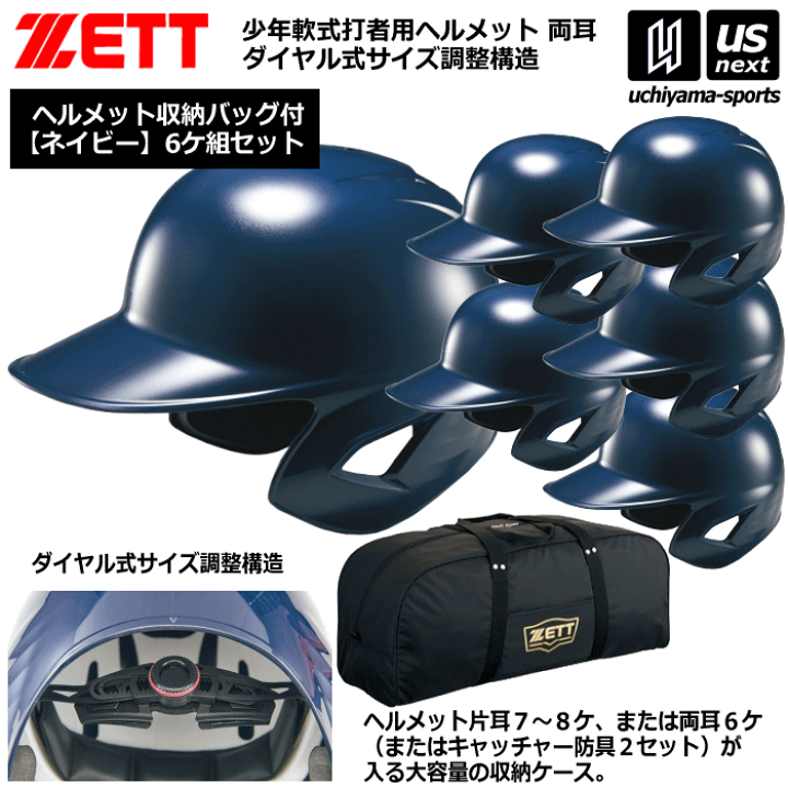 楽天市場】ゼット【 ZETT 】 野球 少年軟式打者用ヘルメット（ネイビー