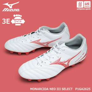 �y���悠��z�~�Y�m �y MIZUNO �z �T�b�J�[ �X�p�C�N ���i���V�[�_ NEO III SELECT 2026�`27�N�H�~�V�F �y P1GA2625 MONARCIDA �V���[�Y �����Y �j�� 3E ���C�h ���L ���S�� ������ �z���C�g �z�y�����z�B��