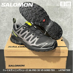 �y���悠��z�i�������K�i�j �T������ �y SALOMON �z �����Y �g���C�������j���O�V���[�Y XA PRO 3D V9 GORE-TEX 2026�N�t�ĐV�F �y L47987300 �S�A�e�b�N�X �����j���O �n�C�L���O �g���C������ �A�E�g