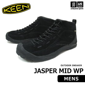 （送料無料）（国内正規品） KEEN キーン メンズ アウトドアスニーカー JASPER MID WP ジャスパー ミッド ウォータープルーフ 2023～24年秋冬モデル 【 1027884 シューズ キャンプ 通勤 通学 男性 ブラック 】【あす楽対応 365日出荷】【メール便不可】[物流]