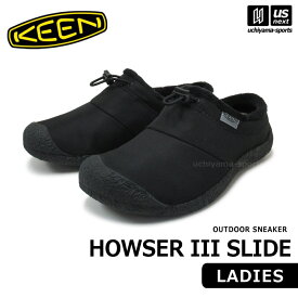 （送料無料）（国内正規品） KEEN キーン レディース HOWSER III SLIDE ウィメンズ ハウザースリースライドスニーカー 2023〜24年秋冬新色 【 1028162 シューズ モック キャンプ 通勤 通学 女性 ブラック 】【あす楽対応 365日出荷】【メール便不可】[物流]