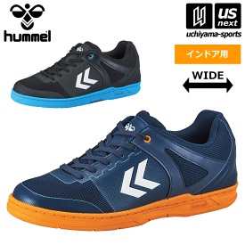 （送料無料） ヒュンメル 【 hummel 】 ハンドボールシューズ インドアシューター IV 2023年継続モデル 【 HAS8034 HANDBALL インドア 室内 ワイド 幅広 メンズ レディース ネイビー ブラック 】【あす楽対応 365日出荷】【メール便不可】[物流]