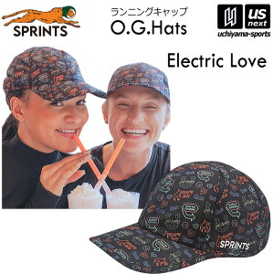 スプリンツ【 SPRINTS 】帽子 ランニングキャップ O.G.Hats Electric Love Hat エレクトリックラブ 2024〜25年冬モデル【 ランニング キャップ 練習 トレーニング スポーツ メンズ レディース 】【翌日