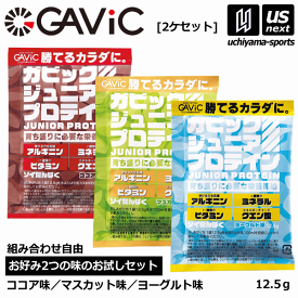 ガビック【GAVIC】ジュニア プロテイン 12．5g（2風味×各1個）【GC4001 JUNIOR PROTEIN ガビックジュニアプロテイン 子供用 ソイたんぱく 2個セット】【あす楽対応】【メール便はあす楽対応不可】[M便 1/2][自社]