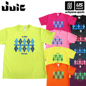 ジュウイック 【 JUIC 】 卓球 ウエア アーガイルT ARGYLE T 2024年継続モデル【 5498 Tシャツ ユニフォーム 半袖 男女兼用 メンズ レディース ゲームシャツ JTTA公認 】【あす楽対応】【メール便はあす楽対応不可】[M便 1/1][自社]