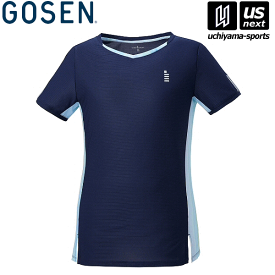 （送料無料）ゴーセン GOSEN T2061 アパレル ゲームシャツ（レディース） レディースゲームシャツ ネイビー[取り寄せ][M便 1/1][自社]