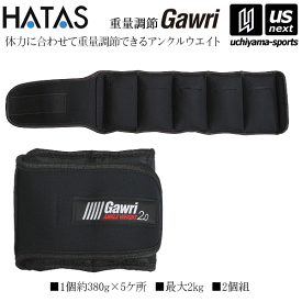 （送料無料）秦運動具工業【HATAS／秦／ハタ】Gawri アンクルウエイト 2kg（2ケ組） 2024年継続モデル【GWS2000 ガウリ トレーニンググッズ アンクルウェイト おもり ウェイト】【あす楽対応】【メール便不可】[自社]