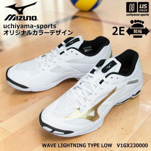 �y���悠��z�~�Y�m �y MIZUNO �z �o���[�{�[���V���[�Y uchiyama-sports �I���W�i���J���[ WAVE LIGHTNING TYPE LOW �z���C�g×�S�[���h �y V1GX230000 �I�[�_�[�V���[�Y �����Y ���f�B�[�X �j�� ���� �z�y��