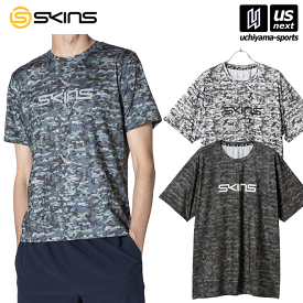 スキンズ【 SKINS 】 メンズ アクティブウェア プリントTシャツ 2024年春夏モデル 【 18421340 半袖 シャツ 練習 ランニング トレーニング 軽量 男性 】【あす楽対応 365日出荷】【メール便はあす楽対応不可】[M便 1/1][物流]