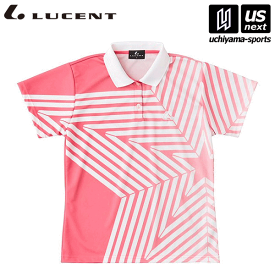 （送料無料）ルーセント【 LUCENT 】 テニス ソフトテニス レディース Ladies ゲームシャツ ピンク（XLP4981） 2024年継続モデル [M便 1/1][取り寄せ][自社]