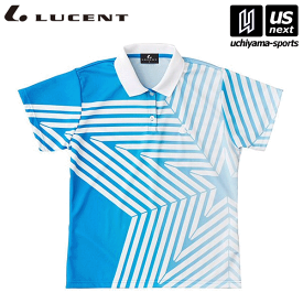 （送料無料）ルーセント【 LUCENT 】 テニス ソフトテニス レディース Ladies ゲームシャツ ブルー（XLP4987） 2024年継続モデル [M便 1/1][取り寄せ][自社]