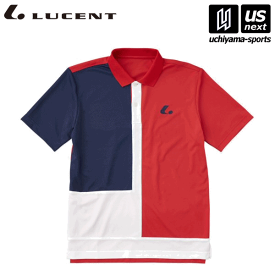 （送料無料）ルーセント【 LUCENT 】 テニス ソフトテニス ユニセックス Uni ゲームシャツ レッド（XLP8531） 2024年継続モデル [M便 1/1][取り寄せ][自社]