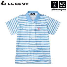 （送料無料）ルーセント【 LUCENT 】 テニス ソフトテニス レディース Ladies ゲームシャツ ブルー（XLP9037） 2024年継続モデル [M便 1/1][取り寄せ][自社]