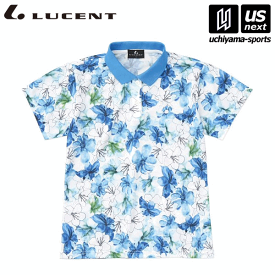 （送料無料）ルーセント【 LUCENT 】 テニス ソフトテニス レディース Ladies ゲームシャツ ブルー（XLP9047） 2024年継続モデル [M便 1/1][取り寄せ][自社]