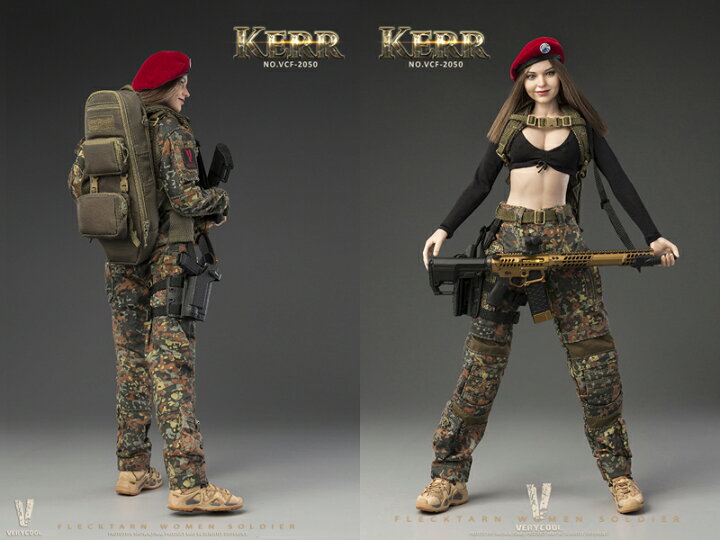 楽天市場】【VeryCool】VCF-2050 1/6 FLECKTARN WOMEN SOLDIER-KERR 