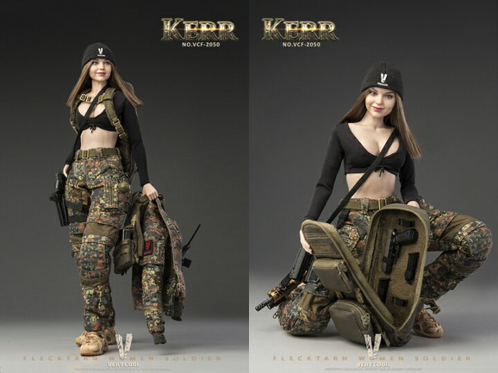 楽天市場】【VeryCool】VCF-2050 1/6 FLECKTARN WOMEN SOLDIER-KERR 