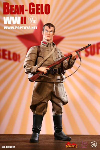 【POPtoys】BGS017 1/12 Bean Gelo Series The working class soldier Kyle WW2  ソビエト連邦軍 労働者階級兵士 カイル 1/12スケールフィギュア | 宇宙船 TOYS＆FIGURES 楽天市場店