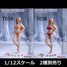 【TBLeague】1/12scale female seamless body with metal skeleton PLLB2022-T05A(pale) T05B(suntan) TBリーグ 1/12スケール シームレス女性ボディ （ヘッドつき）デッサン人形