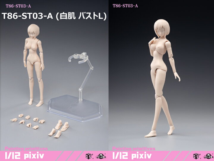 楽天市場】【86TOYS & Longshan Metal】1/12 half pack of glue female 
