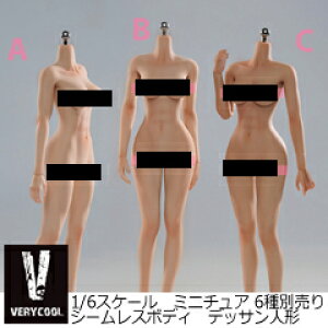 yVeryCoolzBODY NO.1 VCD-01 / BODY NO.2 VCD-02 ABC 1/6 medium chest Standard universal women silicone body ~fBAoXg 1/6XP[ V[X{fBf fbTl`iwbhȂj