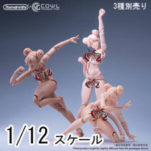 �yRomankey X COWL�zRC001 A/B/C 1/12 Figure Girl Body �������� �t�B�M���A�{�f�B �f�b�T���l�` 1/12�X�P�[���t�B�M���A �����{�f�B�f��