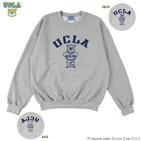 送料無料 UCLA （ユーシーエルエー）　トレーナー メンズ レディース UCLA-0459 8.0oz カレッジ ロゴ スウェット シャツ アメカジ