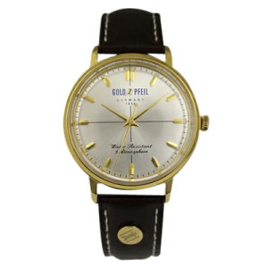 【2,000円OFFクーポン+店舗内3点で10倍、2点でも5倍】G21010GS GOLD PFEIL ゴールドファイル ウォッチ G21010 Series イエローゴールド メンズ 腕時計 送料無料 送料込 プレゼント ブランド