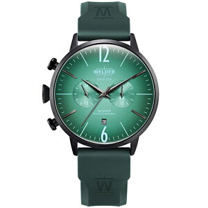 �y2,000�~OFF�N�[�|�����p�ŁzWWRC517 WELDER �E�F���_�[ MOODY DUAL TIME 45MM RUBBER STRAP �����Y�r���v �������K�i ��������