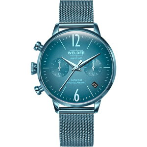 �y10��OFF�N�[�|�����p�ŁzWWRC730 WELDER �E�F���_�[ MOODY DUAL TIME 36MM �����Y�r���v �������K�i ��������