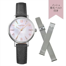 ST29S-BK Angel Heart エンジェルハート マザーオブパール文字盤 ソーラー メッシュ替えベルト付 腕時計/レディース腕時計 国内正規品 送料無料