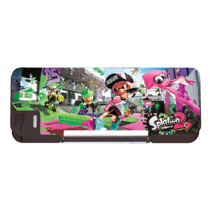 楽天市場 スプラトゥーン2コラボ 箱型筆入スーパーデラックス両開スプラトゥーン2p 1802bt109sts2 数量限定 上野文具 楽天市場店