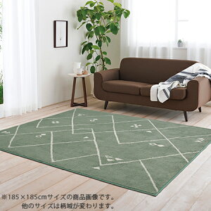 SEK抗ウイルス 制菌加工ラグ(アテナ CA6268)185×240cm 長方形 約3畳用【代引き不可】防ダニ 防臭 遊び毛防止 洗える 日本製 おりたたみ仕様 ラグマット カーペット おしゃれ 冬ラグ 夏ラグ オール