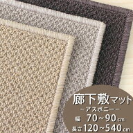 廊下敷きマット(アスボニー/BNI)幅70〜90cm×長さ120〜540cm【防炎ラベル付】【代引き不可】廊下 ロング…