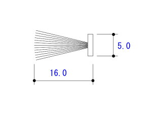 ���w�A5.0×16.0 YKK 2K25724