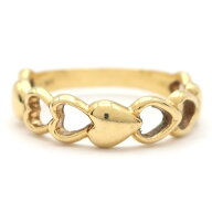 【最大3万円割引クーポン 8/1~】【天白】【JEWELRY】ジュエリー リング 指輪 ハート K18YG 750 イエロー…