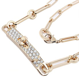 【最大4万円クーポン 9/14 10:00~】【名東】【HERMES】エルメス ネックレス ケリーチョーカー ダイヤモンド Au750 ピンクゴールド 約36cm 女性 レディース 約18.2g 超音波洗浄済 箱【仕上げ済】【中古】