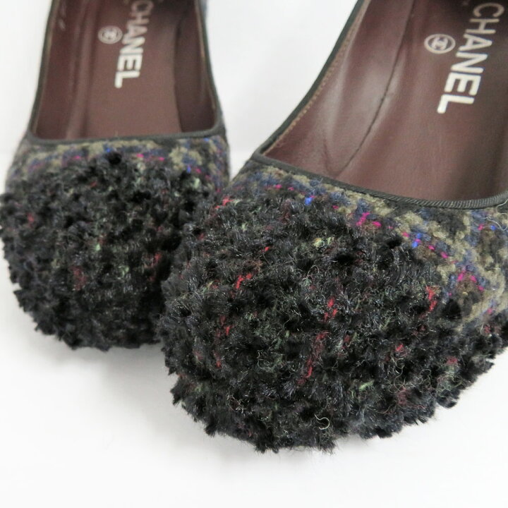 楽天市場】【名古屋】【CHANEL】シャネル パンプス ツイード G27495  